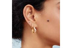  Luna Gaze - Ohrringe - Silber / 14kt GP - Zirkonia